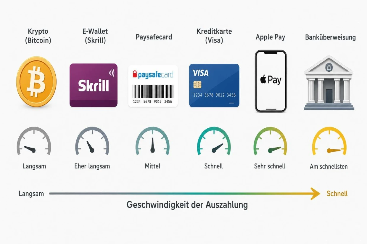 Zahlungsmethoden im Casino ohne Limit: Krypto, E-Wallet, Paysafecard und Karte verglichen